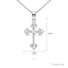 Cross Diamond Necklace Jewelry - FASHIONKULTUR