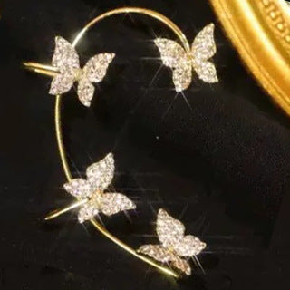 Fashion Earring Butterfly Ear Clip And Ear Hook Jewelry - FASHIONKULTUR