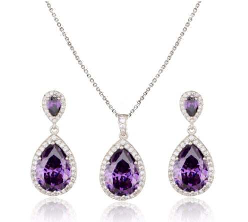 Zircon Jewelry Set - FASHIONKULTUR