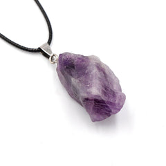 Natural Stone Rough Stone Pendant Crystal Agate Multicolor Irregular Strawberry Quartz Amethyst - FASHIONKULTUR