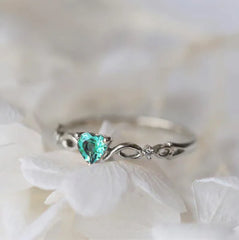 Huitan Simple Heart Ring - FASHIONKULTUR