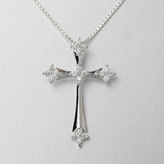 Fashion Sterling Silver Cross Necklace For Women