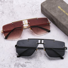 Sunglasses Square Frame Retro Men - FASHIONKULTUR