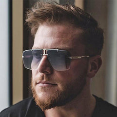 Sunglasses Square Frame Retro Men - FASHIONKULTUR