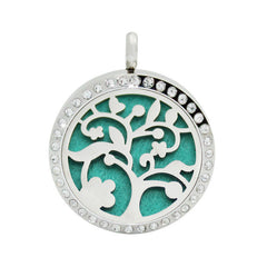 Stainless Steel Hollow Pendant Life Tree Perfume Pendant