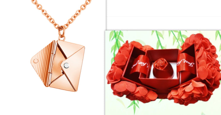 Fashion Jewelry Envelop Necklace Women Lover Letter Pendant Best Gifts For Girlfriend - FASHIONKULTUR