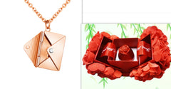 Fashion Jewelry Envelop Necklace Women Lover Letter Pendant Best Gifts For Girlfriend - FASHIONKULTUR