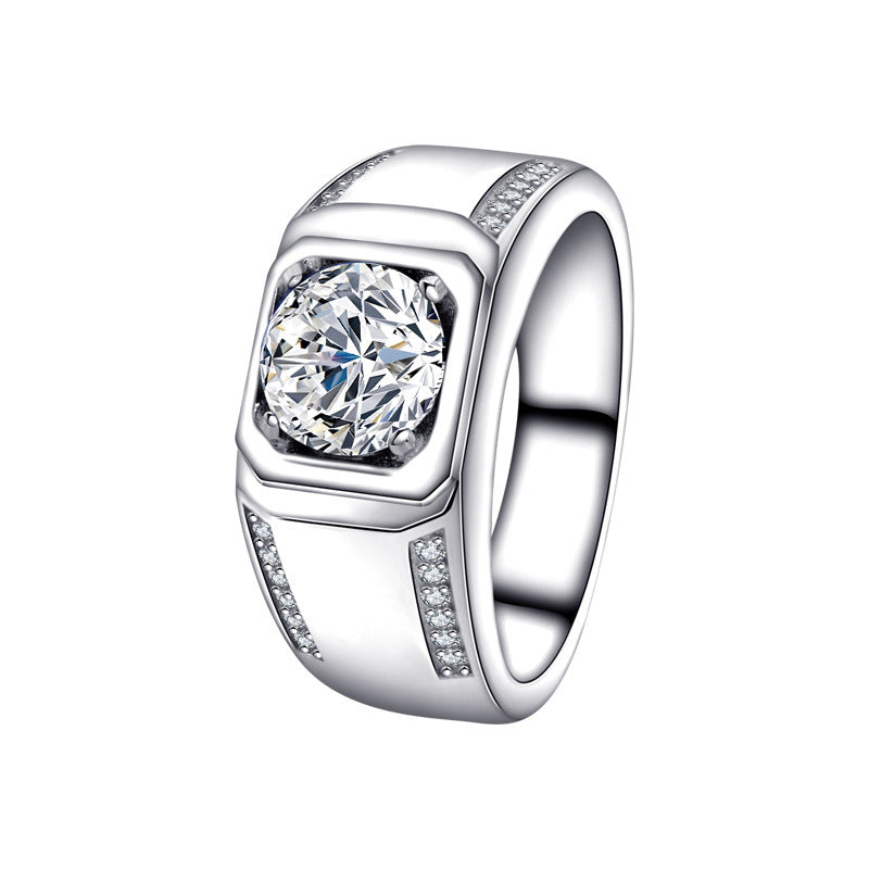 S925 Fashion High-grade Irregular White Zircon Ring - FASHIONKULTUR