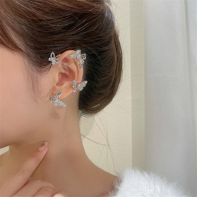 Butterfly Ear Clip - FASHIONKULTUR