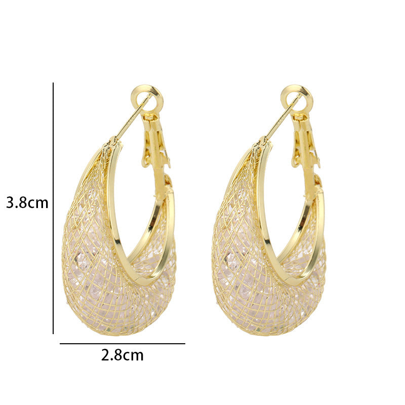 Women's Light Luxury Minority Advanced Design Zircon Earrings - FASHIONKULTUR