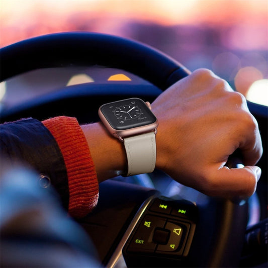 Classic Top Layer Leather Smart Watch Band - FASHIONKULTUR