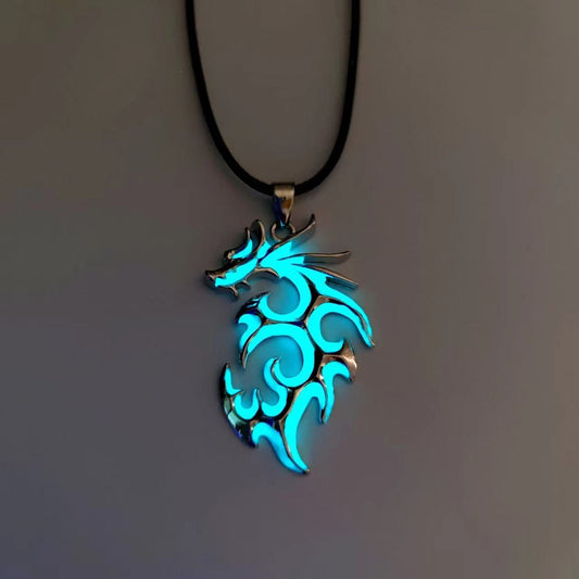 Luminous Flame Dragon Necklace Student Glowing