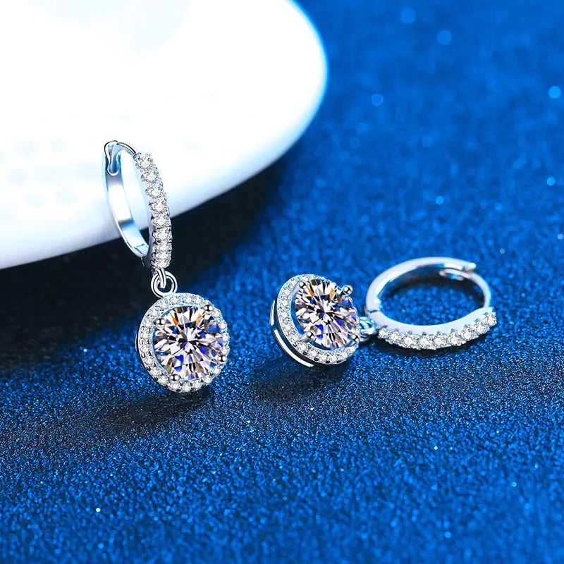 Moissanite Earrings - FASHIONKULTUR