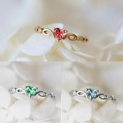 Huitan Simple Heart Ring - FASHIONKULTUR