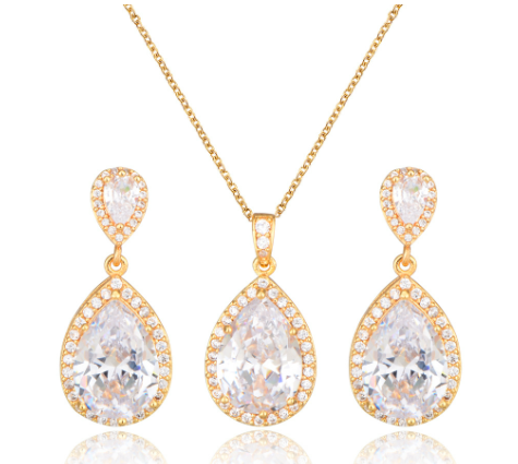 Zircon Jewelry Set - FASHIONKULTUR