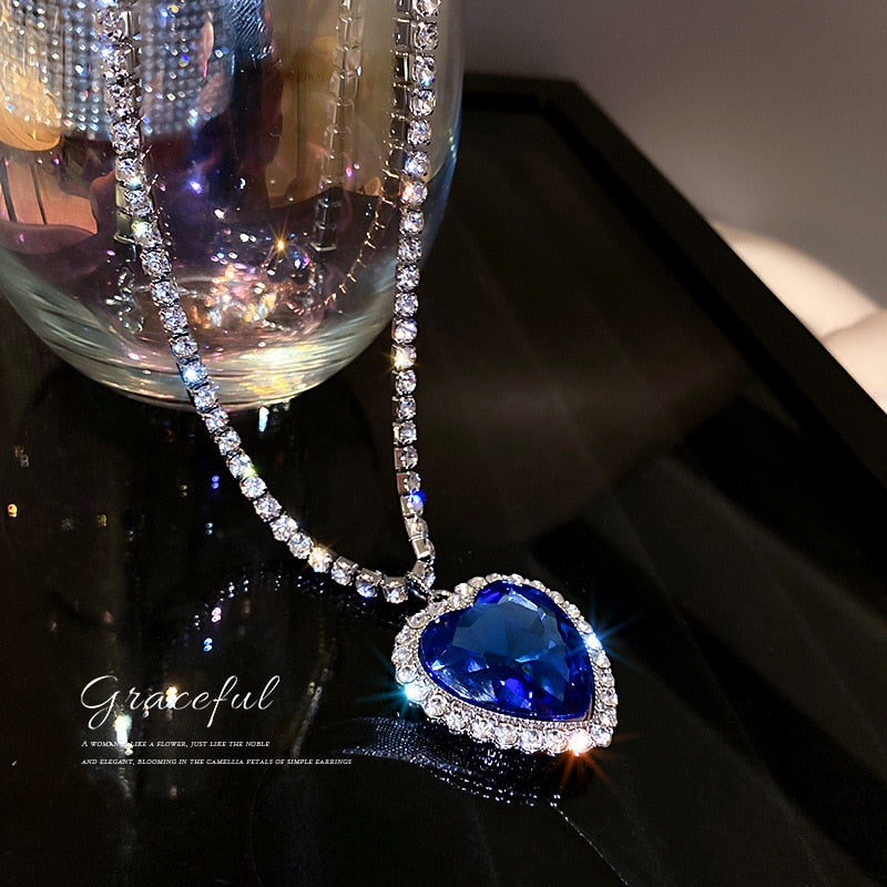 Titanic Heart Of Ocean Necklace - FASHIONKULTUR