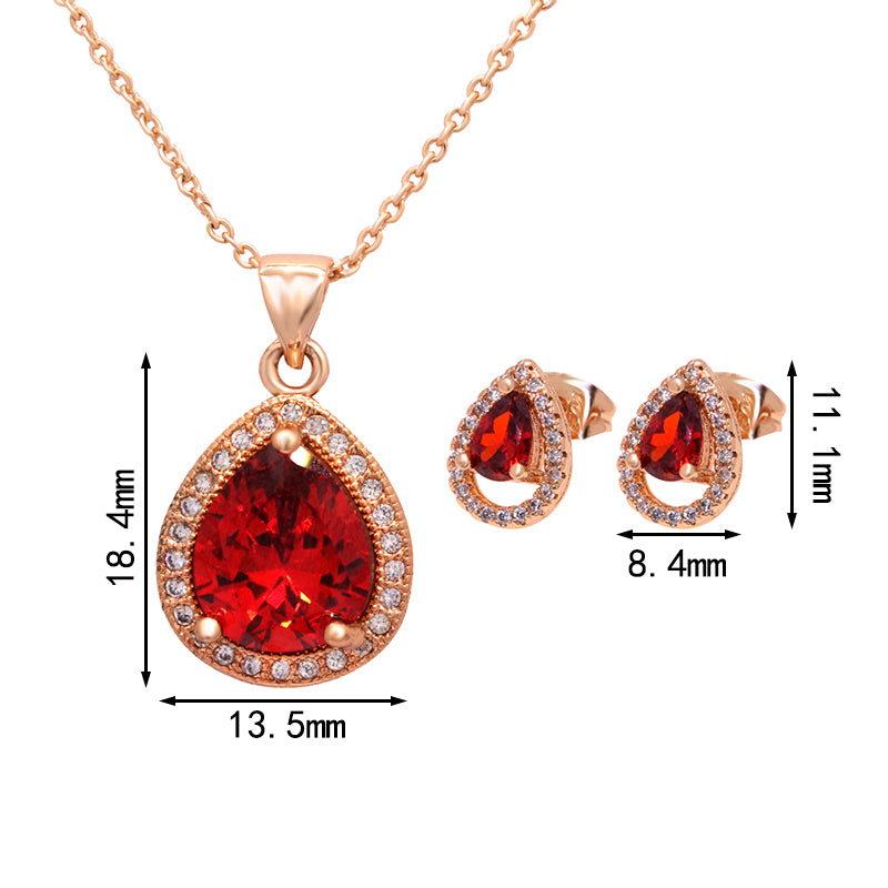 Zircon Jewelry Set - FASHIONKULTUR