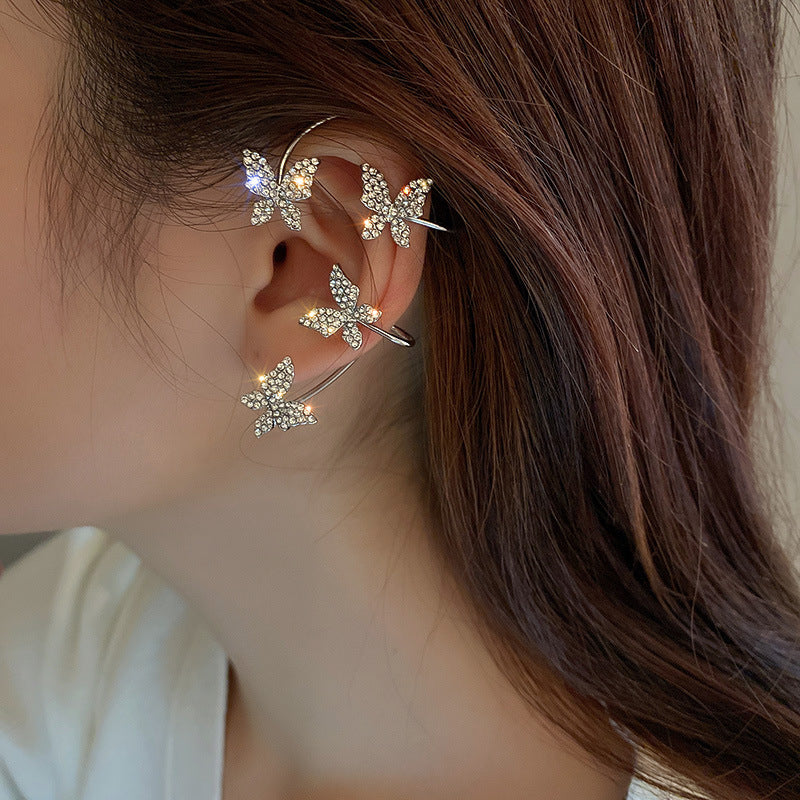 Butterfly Ear Clip - FASHIONKULTUR