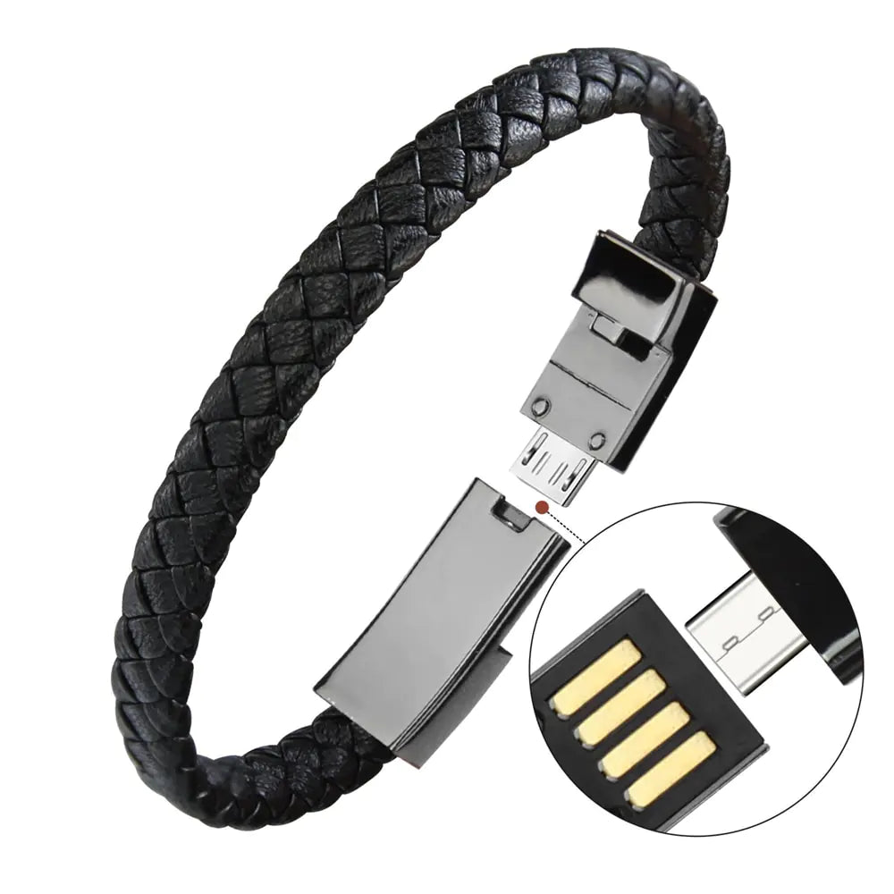 Data Charging Bracelet Cord for iPhones - FASHIONKULTUR