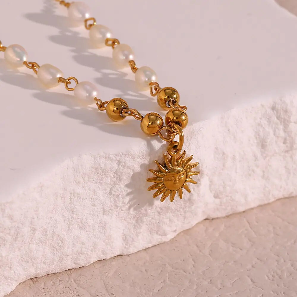 Optimistic Sun Pendant Necklace - FASHIONKULTUR