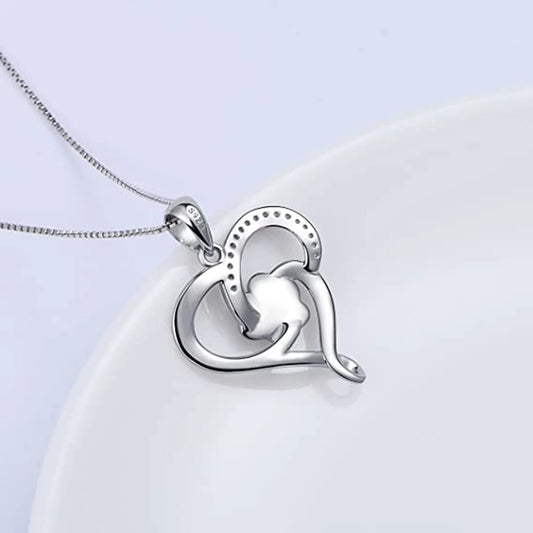 Dog Footprints Heart Necklace - FASHIONKULTUR