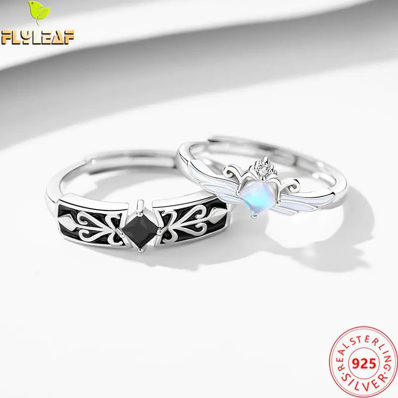 Knight Guardian Princess Crown Couple Rings - FASHIONKULTUR