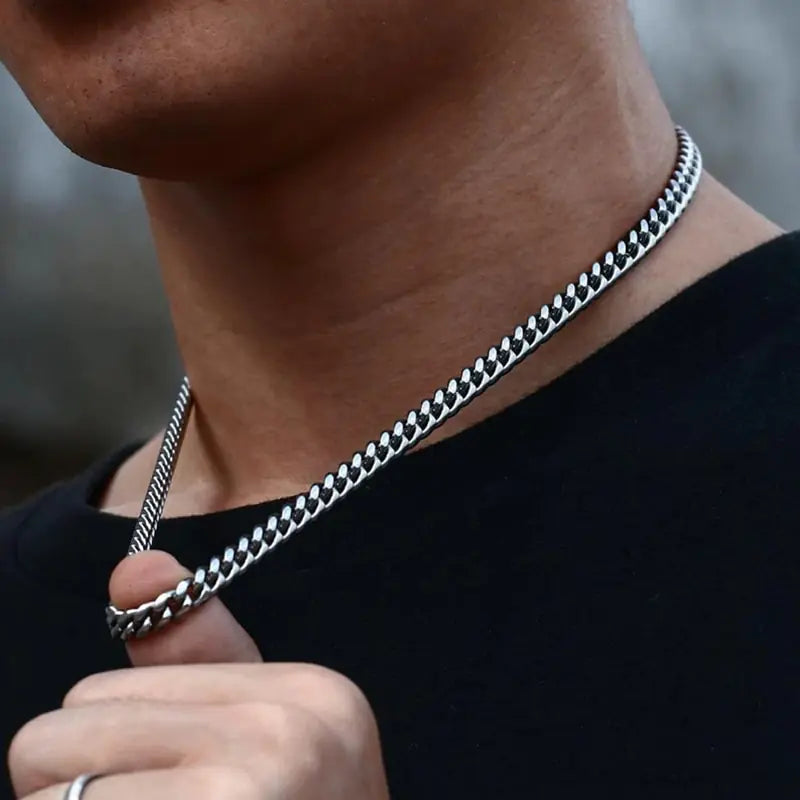 Daily Wearing Cuban Link Chain Choker - FASHIONKULTUR