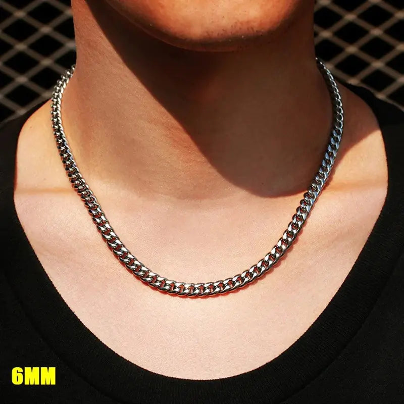 Daily Wearing Cuban Link Chain Choker - FASHIONKULTUR