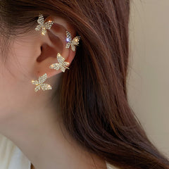 Butterfly Ear Clip - FASHIONKULTUR