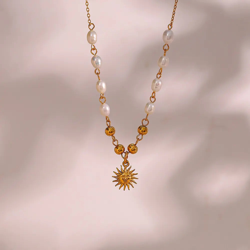 Optimistic Sun Pendant Necklace - FASHIONKULTUR