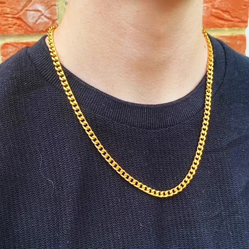 Daily Wearing Cuban Link Chain Choker - FASHIONKULTUR